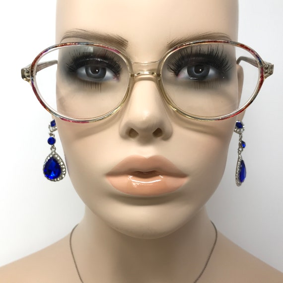 Vintage Dunelm Eyeglasses Glasses Frame Clear Pin… - image 2