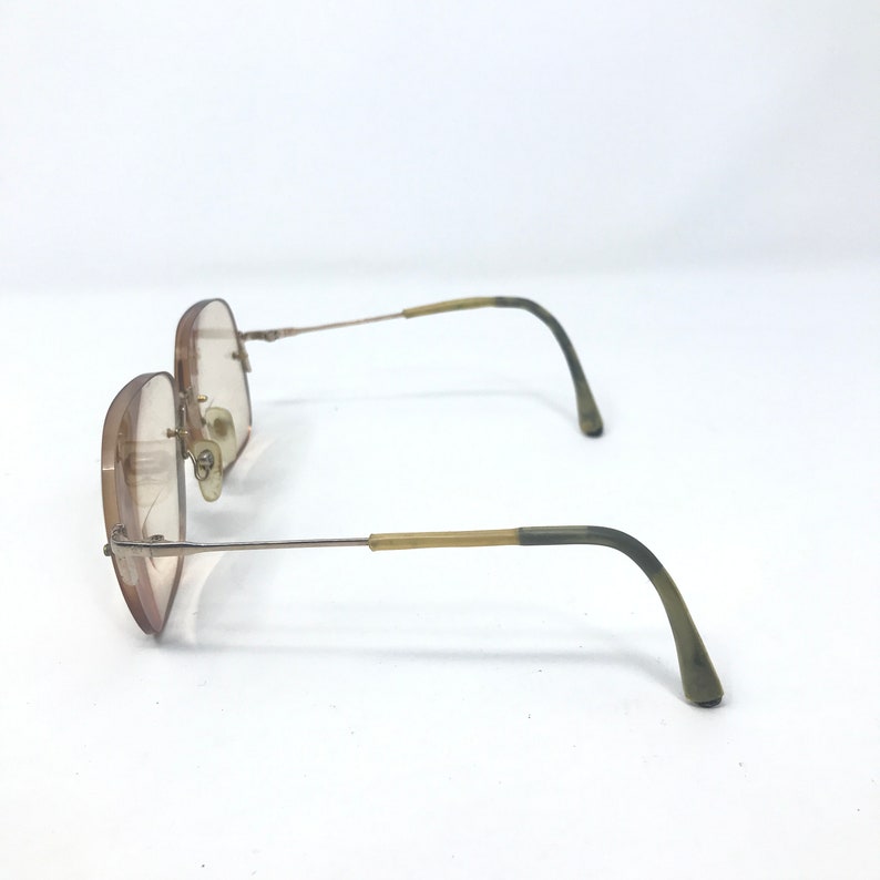 Vintage Specsavers Eyeglasses Glasses Frame Gold Rimless Etsy