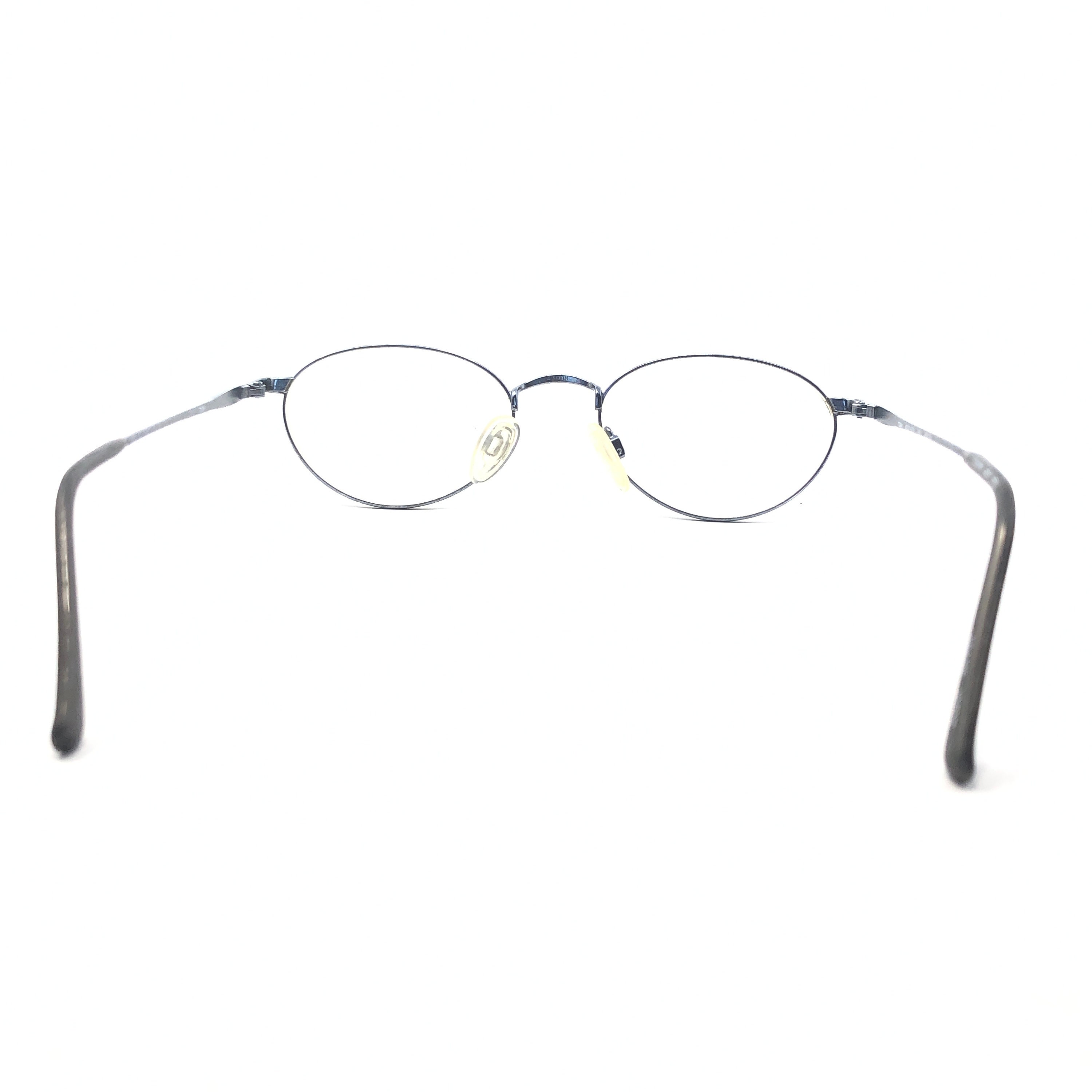 Occhiali Da Vista Vintage Mr Anni '80 | Montatura Metallica Argento Pilota Flessibile 56-16-145