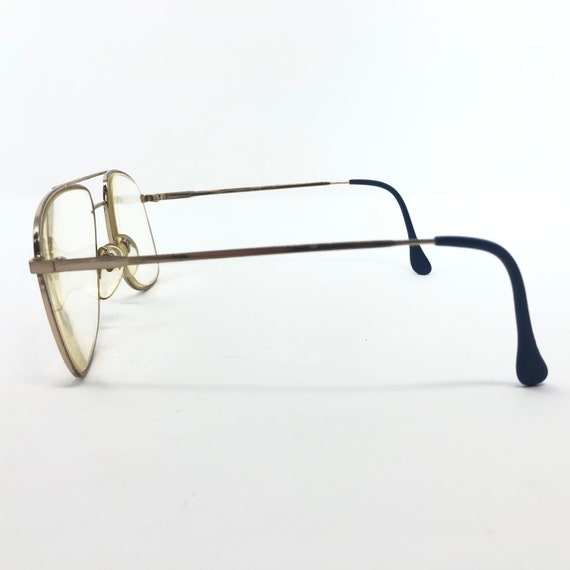 Vintage Mens Pilot Eyeglasses Glasses Frames Blue… - image 3
