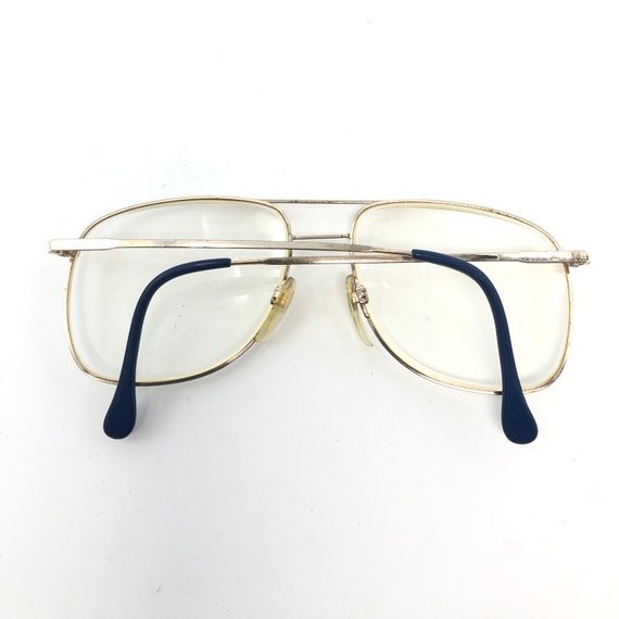 Vintage Mens Pilot Eyeglasses Glasses Frames Blue… - image 6
