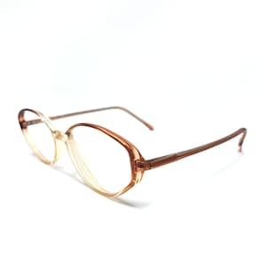 Vintage D&A Montreal 14 MA36 Eyeglasses Glasses Frames Brown Oval Eyeglasses Frame Retro
