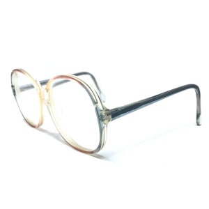 Vintage Paul Steen PS150 Eyeglasses Glasses Frames Pink Blue Oversized Eyeglasses Frame Retro