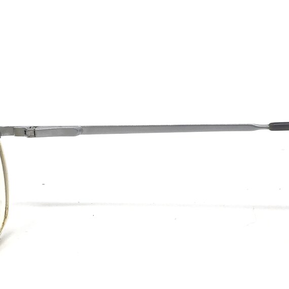 Vintage Round Eyeglasses Glasses Frame Silver Use… - image 9