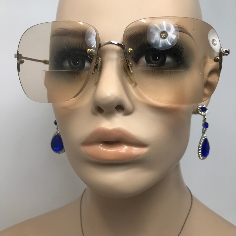 Vintage Specsavers Eyeglasses Glasses Frame Gold Rimless Etsy