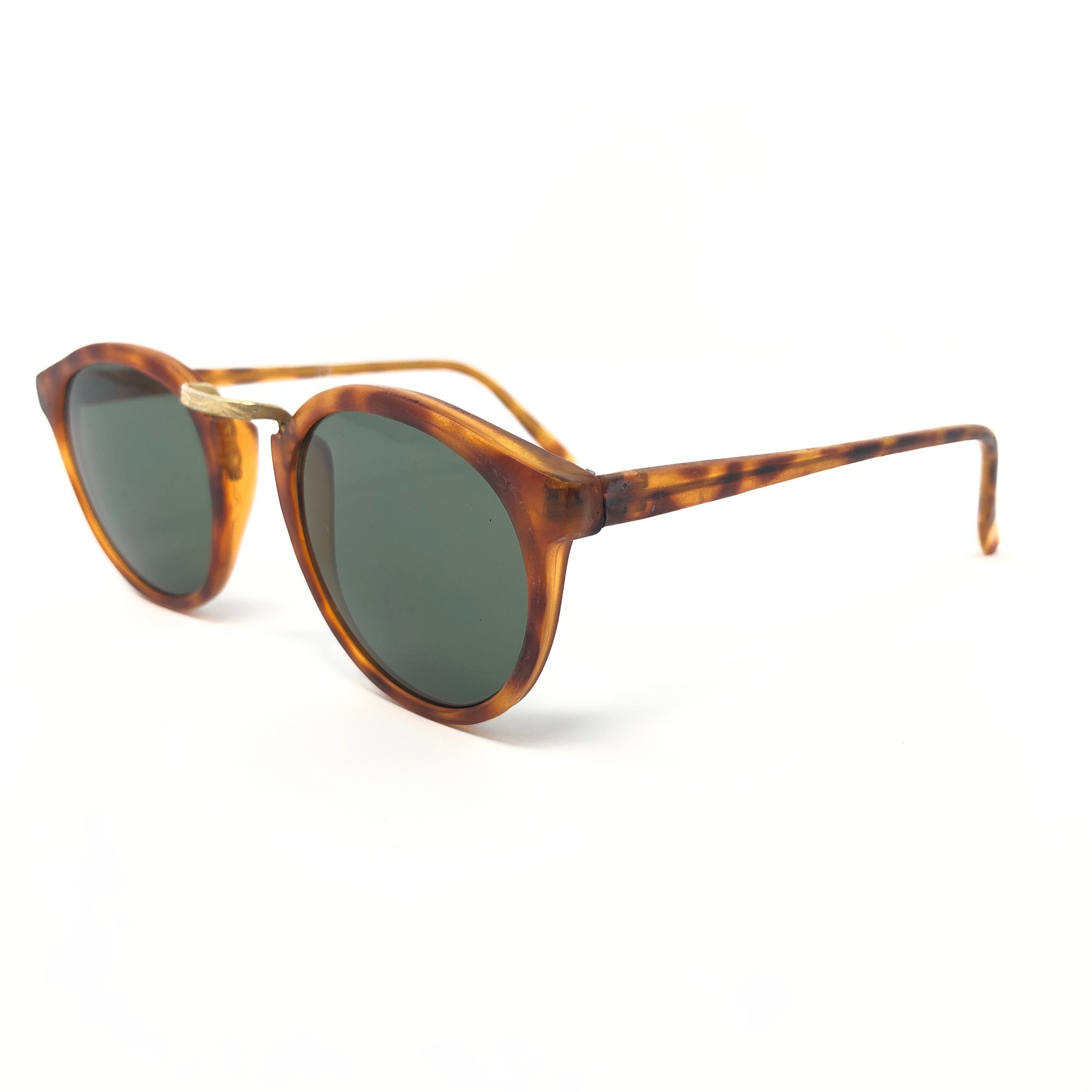 Vintage Round Panto Sunglasses Brown Tortoise Sun Shades  display picture 3