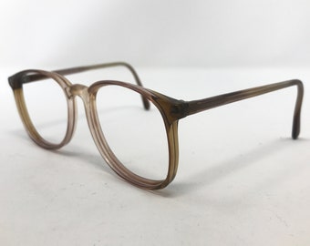 Vintage Edward Eyeglasses Glasses Frame Brown Square Used Eyeglass Frames Retro England