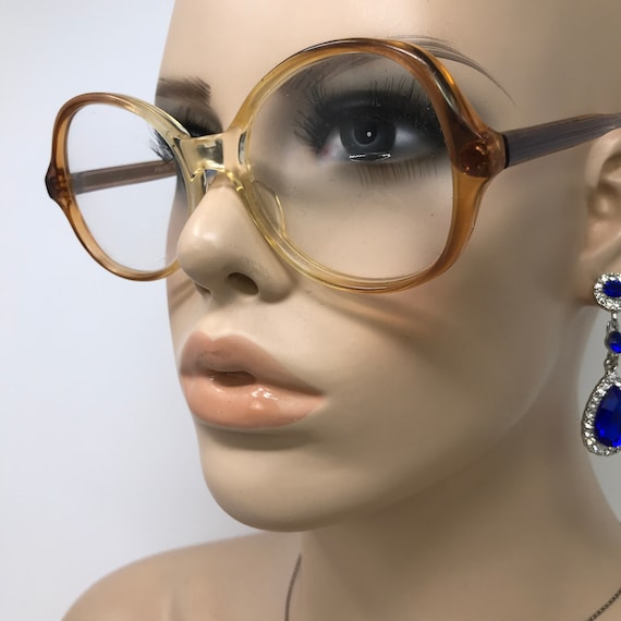 Vintage Vertex Tina Eyeglasses Glasses Frame Oran… - image 1