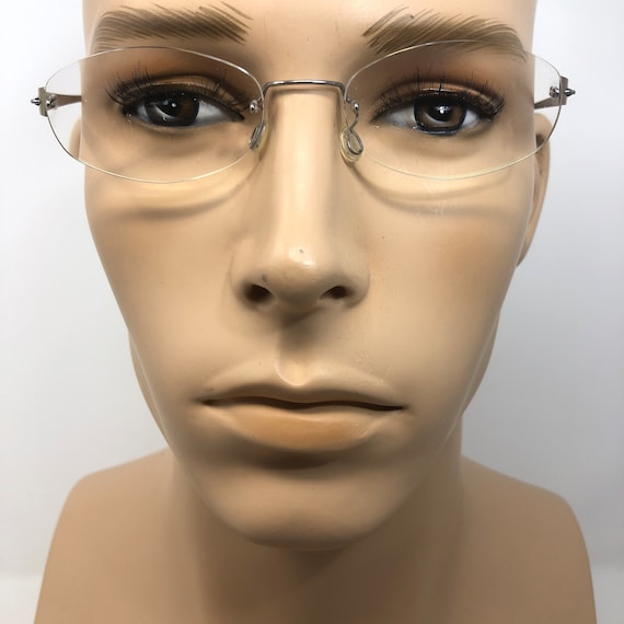 Vintage Lindberg Eyeglasses Glasses Frames Bronze Rim… Gem