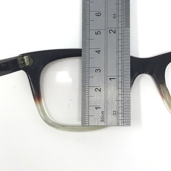 Vintage Mens Geek Eyeglasses Glasses Frames Brown… - image 8
