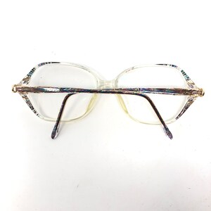Vintage Specsavers Grace glasögonbågar genomskinliga fyrkantiga glasögonbågar retro bild 5