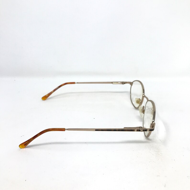 Vintage Specsavers Charity Eyeglasses Glasses Frames Gold Round Eyeglasses Frame Retro image 5