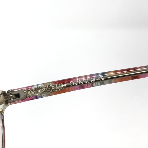 Vintage Dunelm Eyeglasses Glasses Frame Clear Pin… - image 10
