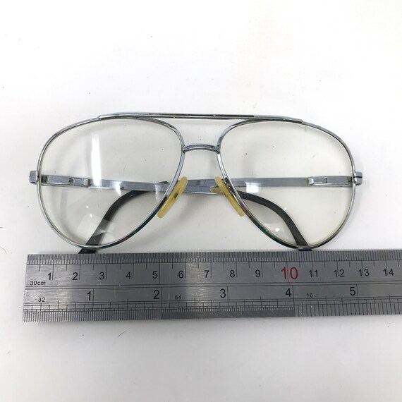 Vintage Mens Pilot Eyeglasses Glasses Frames Silv… - image 7