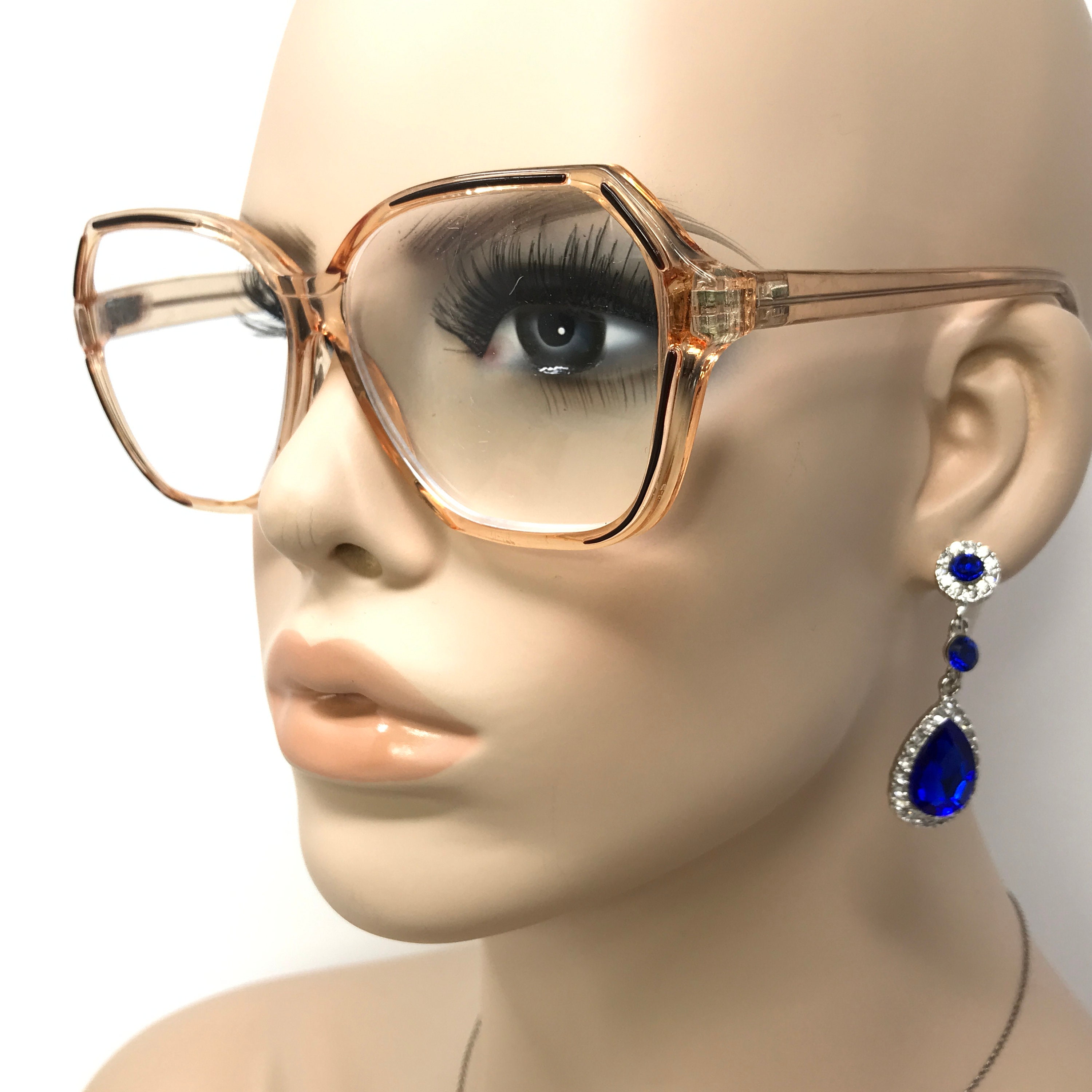 Vintage Boots Taiwan Eyeglasses Glasses Frame Clear Peach Etsy UK