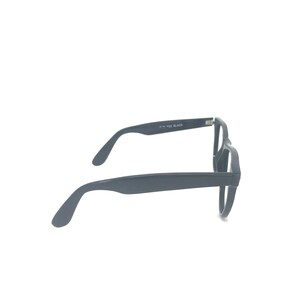 May include: Black eyeglasses with a rectangular frame. The temples are thick and curve down to the ear. The text "F-W 932 BLACK" is printed on the temple. The glasses are set against a white background.