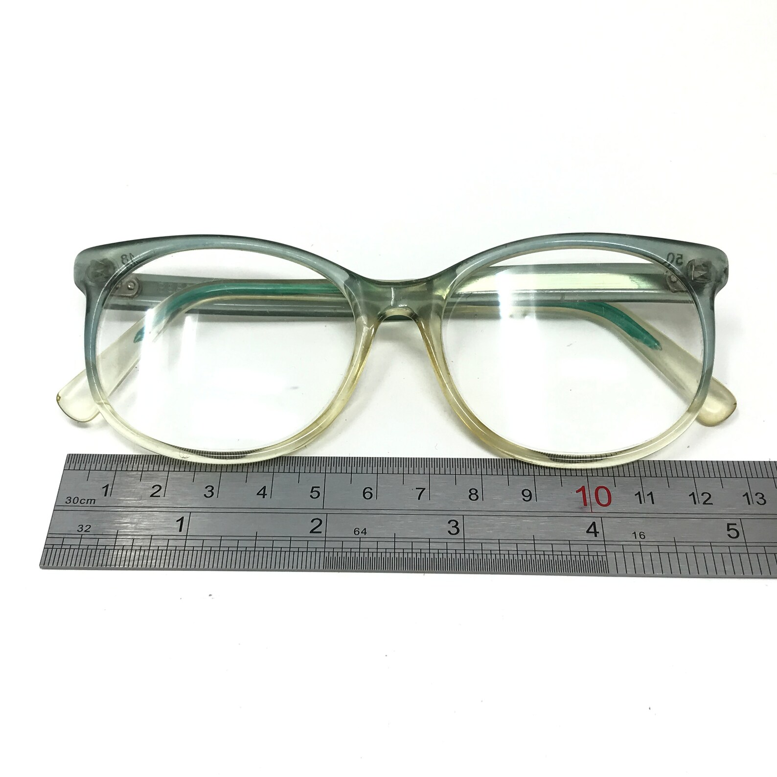 Vintage Merx PS80 Eyeglasses Glasses Frame Clear Green Used Etsy UK