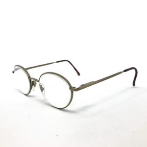 Vintage TN9900 Eyeglasses Glasses Frames Bronze Round Eyeglasses Frame Retro