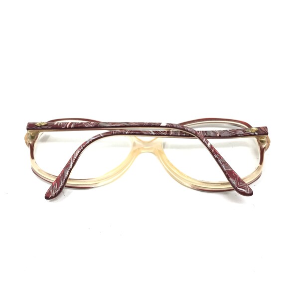 Vintage Ladies Eyeglasses Glasses Frame Red Clear… - image 7