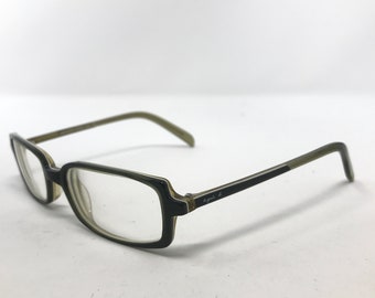 Vintage Agnes B. ABPL58 Eyeglasses Glasses Frames Green Rectangular Eyeglasses Frame Retro