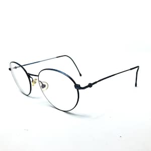 Vintage United Colors of Benetton UCB A05 Eyeglasses Glasses Frames Blue Round Eyeglasses Frame Retro