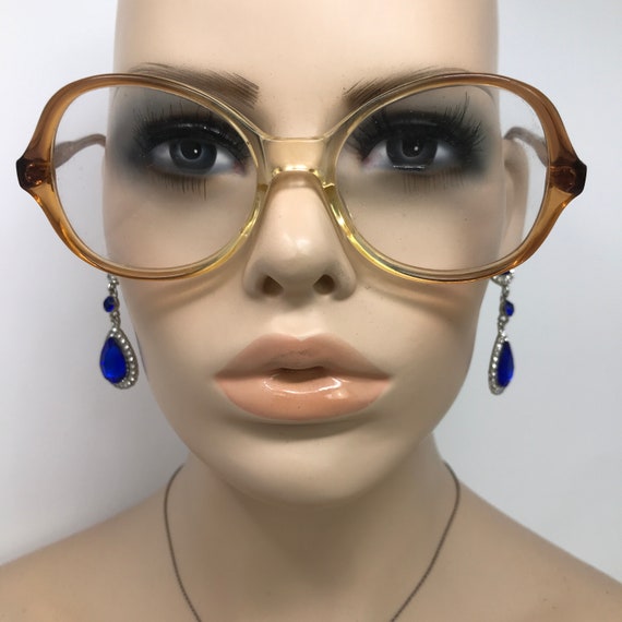 Vintage Vertex Tina Eyeglasses Glasses Frame Oran… - image 2