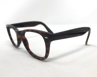 Vintage Specsavers Sun 125  Eyeglasses Frames Brown Square Used Glasses Frame