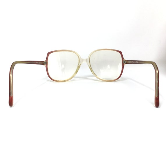 Vintage Tina Eyeglasses Glasses Frame Red Clear S… - image 4