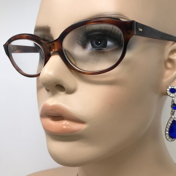 Vintage L’AMY MARTINE Brown Oval Sunglasses Frames VINTAGE SUNGLASSES L main image 4