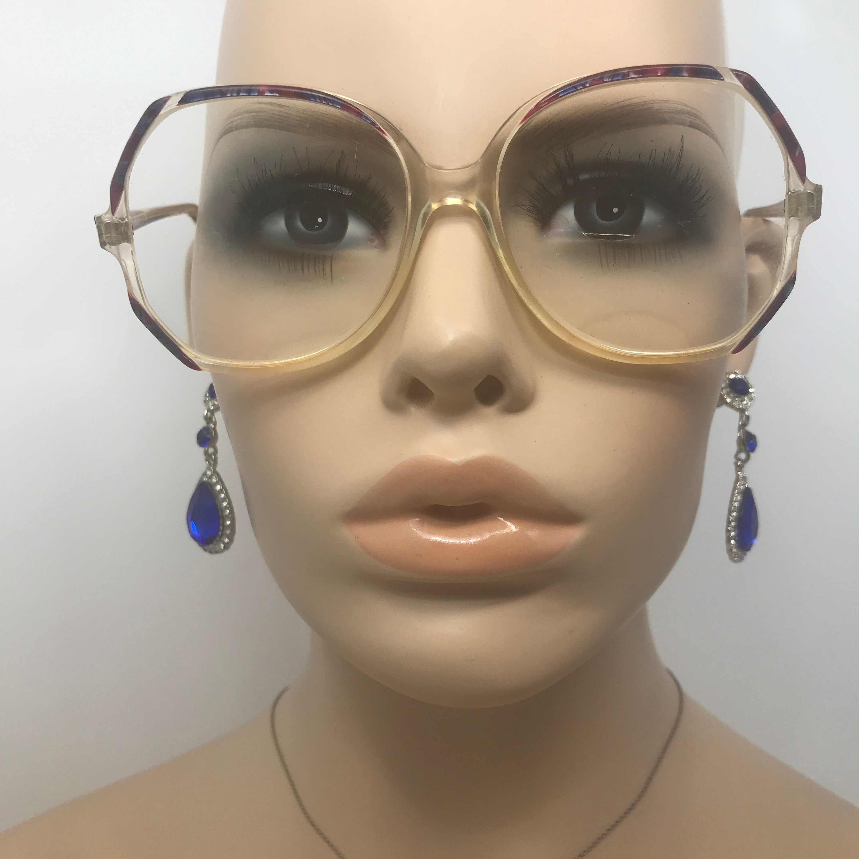Vintage Oversize Eyeglasses Boots Freesia Glasses Frame Red Etsy