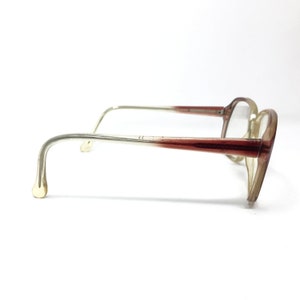 Vintage Dunelm Fred Eyeglasses Glasses Frame Red Clear Square Used Eyeglass Frames Retro image 5