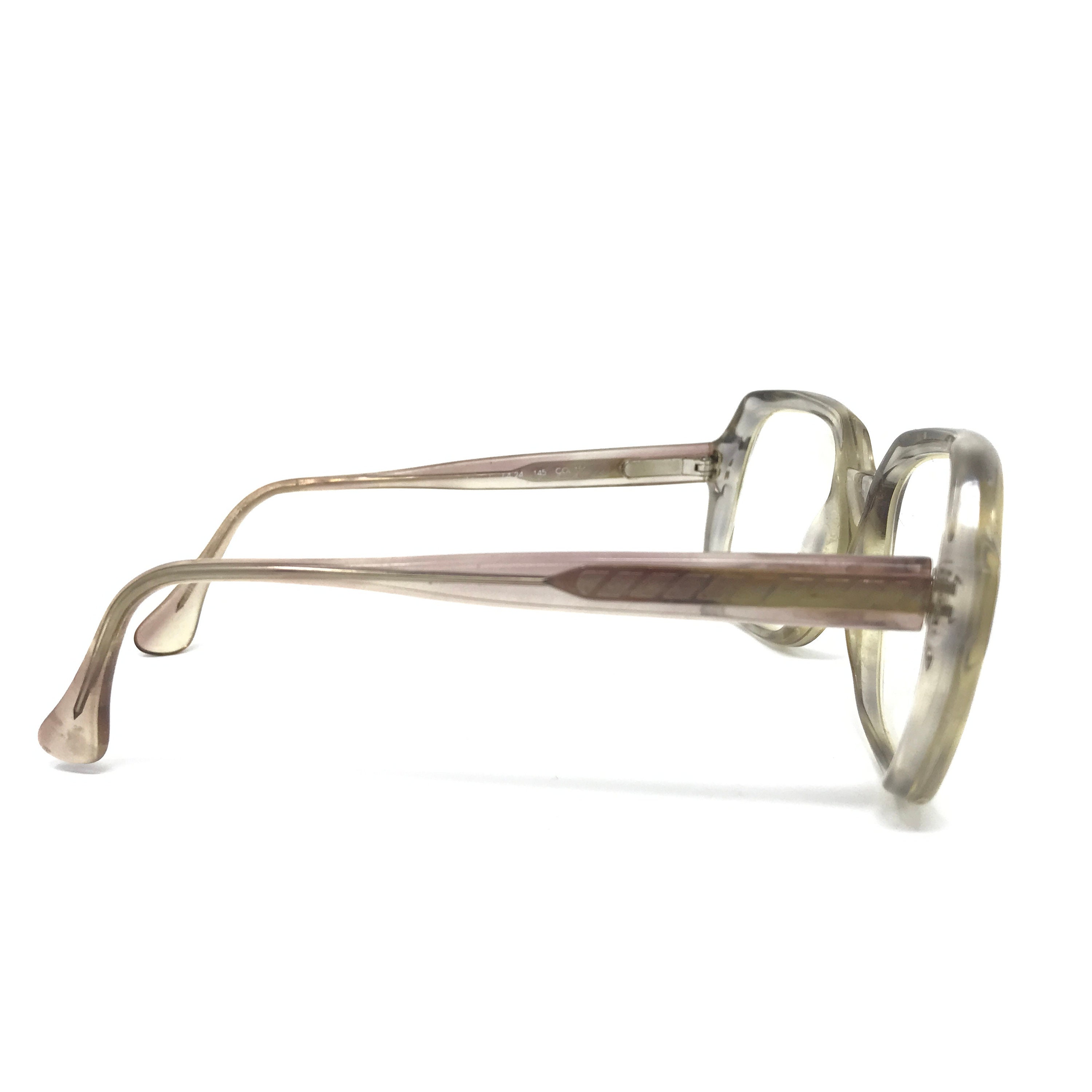 Vintage Vertex Eyeglasses Glasses Frames Brown Geek Eyeglasses Frame