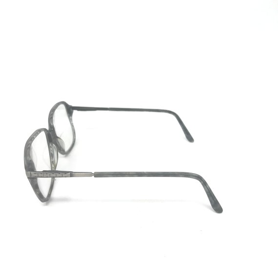 Vintage Mens Geek Eyeglasses Glasses Frames Grey … - image 3