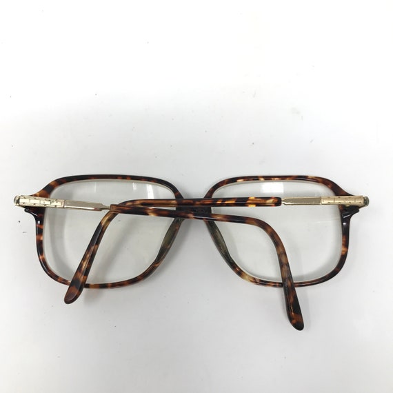 Vintage Mens Eyeglasses Glasses Frames Brown Tort… - image 6