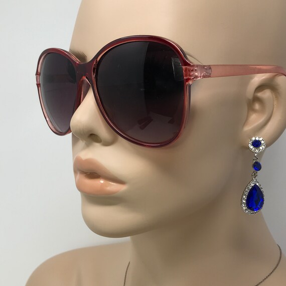 Vintage TY5079 Ladies Sunglasses Frames Red Large… - image 2