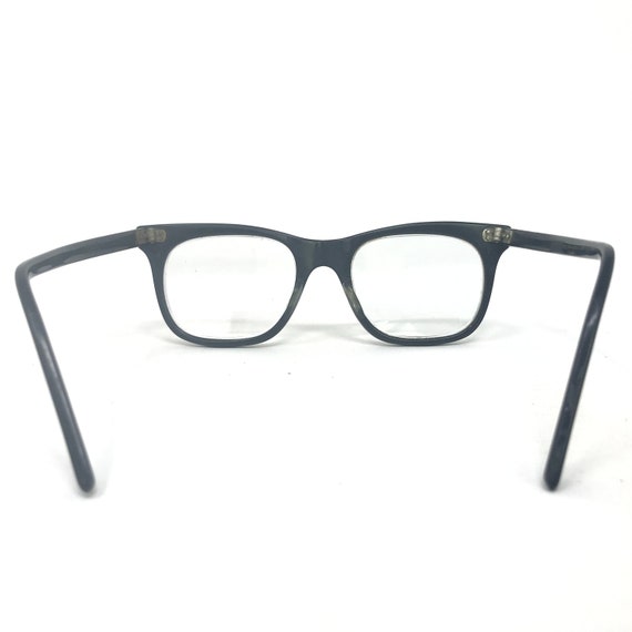 Vintage Mens Eyeglasses Glasses Frames Black Geek… - image 4