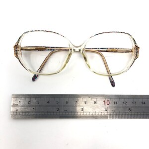 Vintage Specsavers Grace glasögonbågar genomskinliga fyrkantiga glasögonbågar retro bild 6