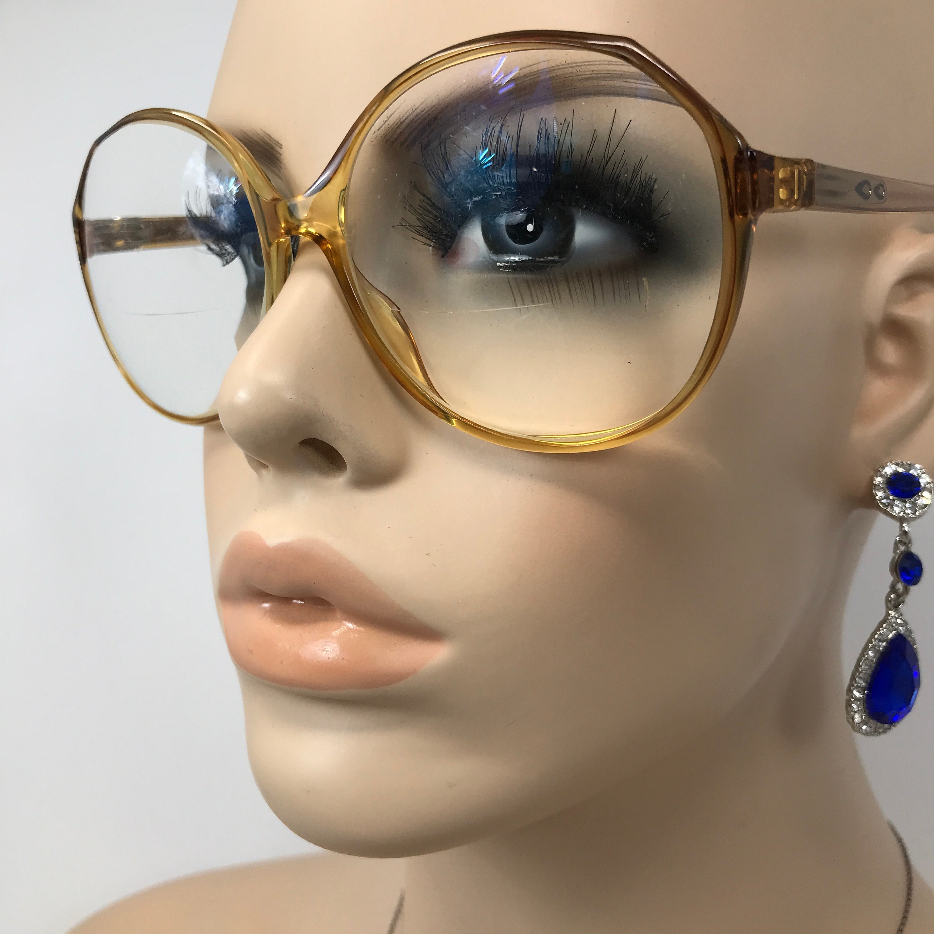 Grosses lunettes rondes - Etsy France