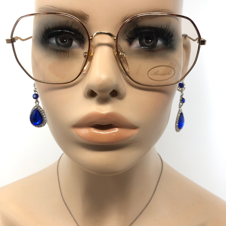 Vintage Panache Anita Eyeglasses Glasses Frame Bronze Square Used