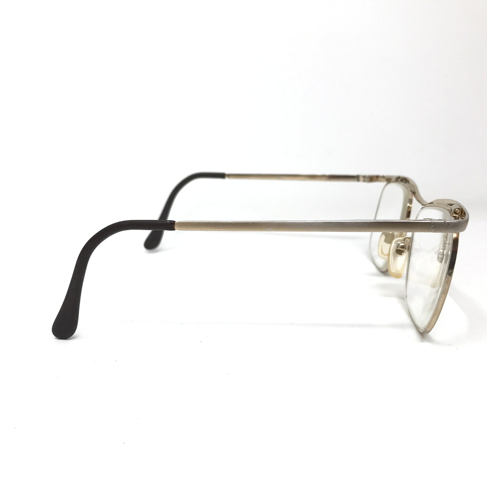 Vintage Ladies Eyeglasses Glasses Frame Gold Square Used - Etsy UK