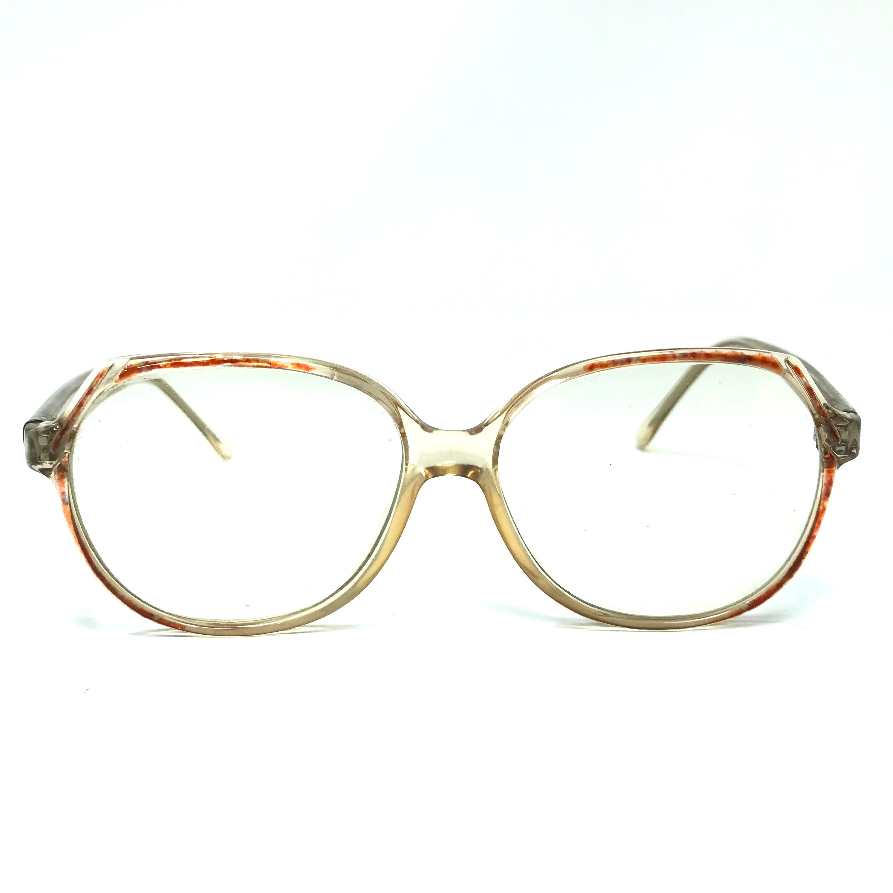 Vintage NORAs frame side 400とretoroism Vintage Nigura Economy Line N0022 Eyeglasses Glasses Frames Orange