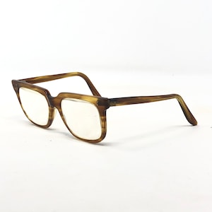 Vintage Square Eyeglasses Glasses Childs Frame Brown Used Eyeglass Frames Retro Kids