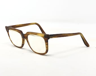 Vintage Square Eyeglasses Glasses Childs Frame Brown Used Eyeglass Frames Retro Kids