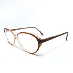 Vintage Dollond & Aitchison SW103 Delia Eyeglasses Glasses Frames Brown Tortoise Oval Eyeglasses Frame Retro