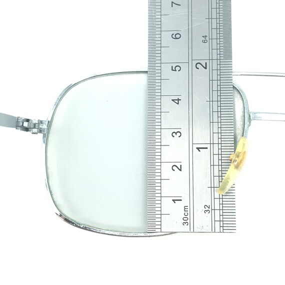 Vintage Mens Eyeglasses Glasses Frames Silver Pil… - image 8