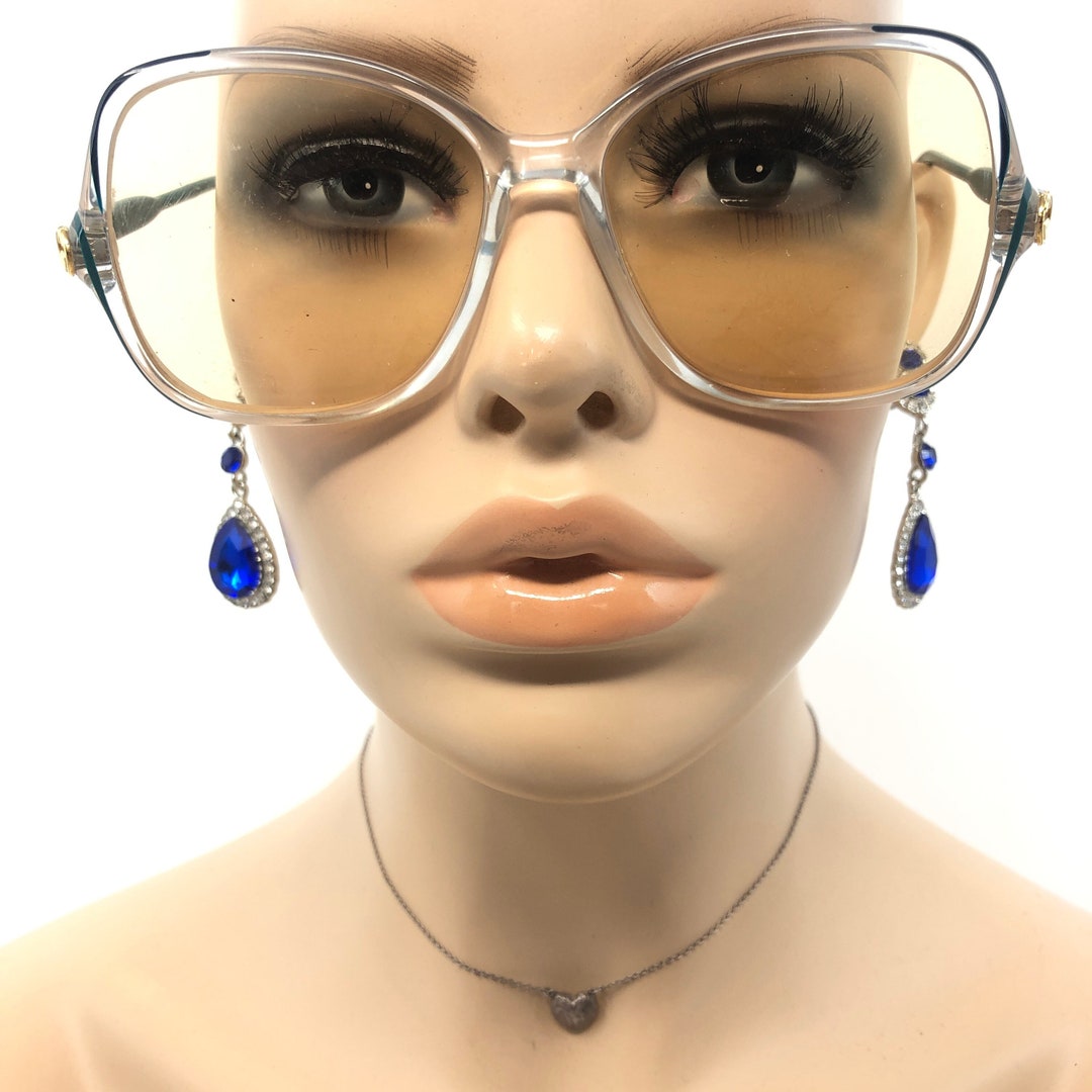 Vintage Gucci Eyeglasses Glasses Frames Clear Square Etsy