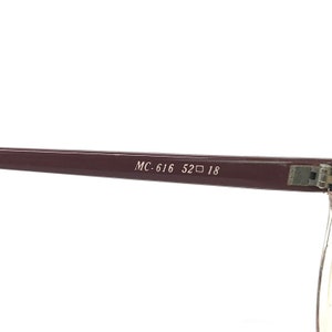 Vintage Specsavers MC-616 glasögonbåge röd rund panto begagnade glasögonbågar retro bild 10