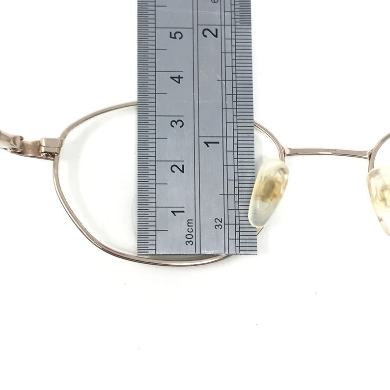 Vintage Specsavers Charity Eyeglasses Glasses Frames Gold Round Eyeglasses Frame Retro image 8