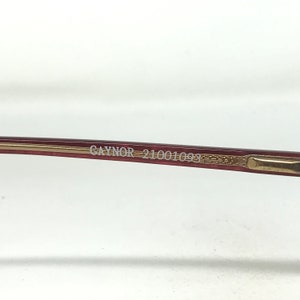 Vintage Specsavers Gaynor Eyeglasses Glasses Frames Red Square Eyeglasses Frame Retro image 9