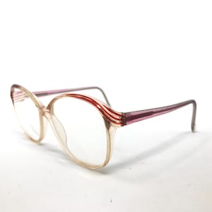 Vintage Pennine Pasha Rose Eyeglasses Glasses Frames Pink Square Eyeglasses Frame Retro